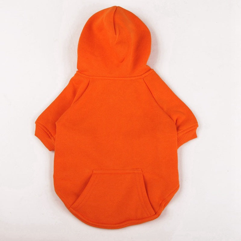 Fleece Hooded Sweater Dog Clothes Winter Hooded Jacket