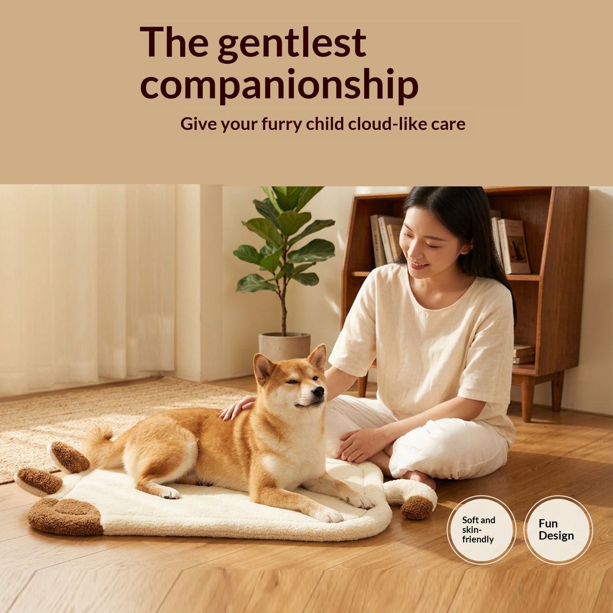 New Dog Cushion Pet Cushion Soft Skin-Friendly Machine Washable Lambskin Pet Cushion Pet Pet Pet Supplies