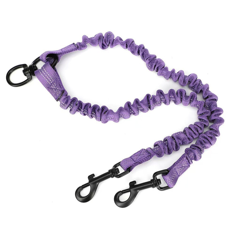 Double-ended Retractable Reflective Dog Leash
