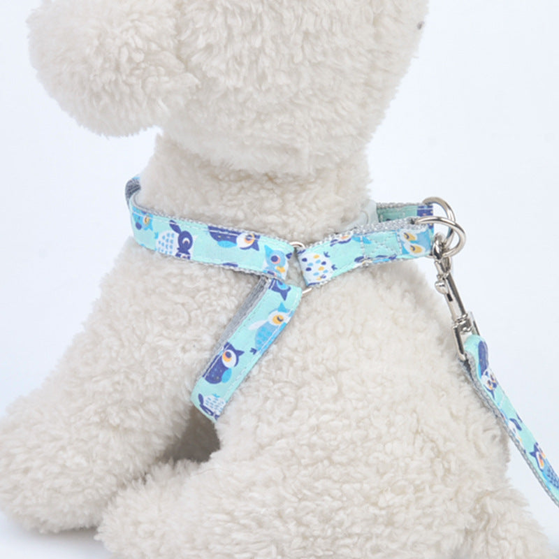 Walking The Dog With Traction Rope On Chest And Back