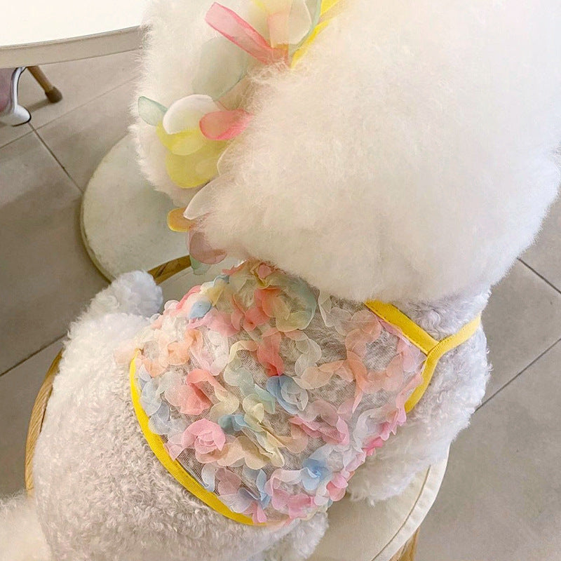 Pet Summer Thin Fairy Petal Sling