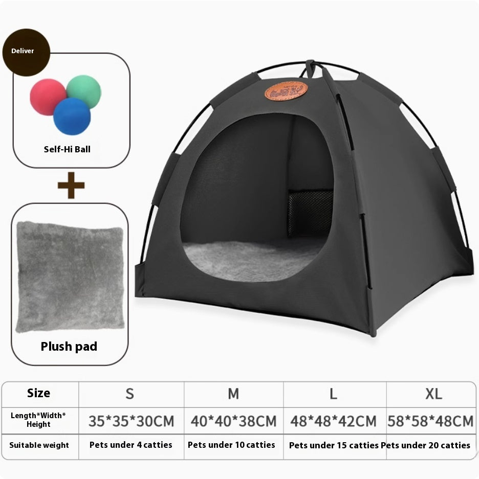 Four Seasons General Purpose Semi-enclosed Removable And Washable Cat Tent