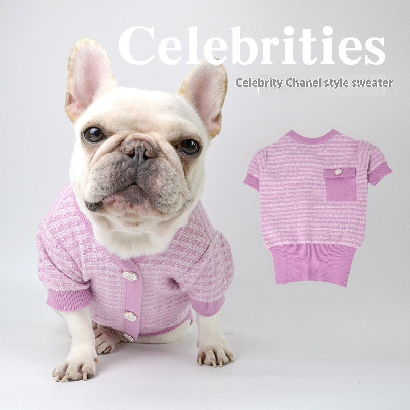 Autumn And Winter Pet Classic Style Schnauzer Clothes