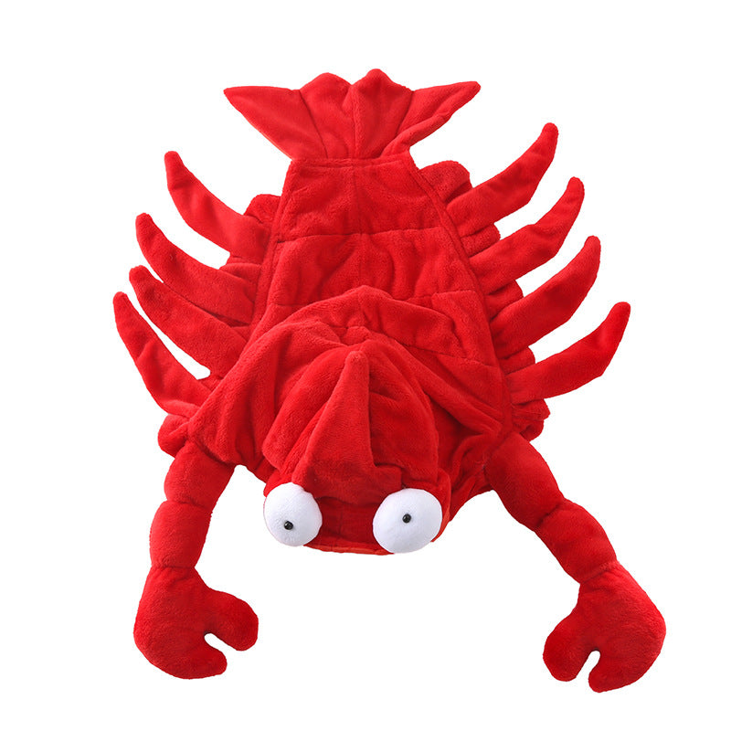 Halloween clothes red Aussie dragon pet clothes