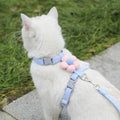 Cat Cartoon Leash For Outdoor Use With I-shaped Adjuster To Prevent Escape