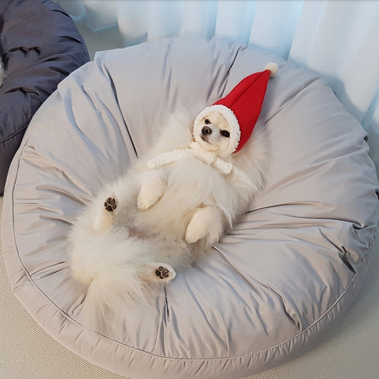 Pet Moisture-proof Dust Proof High Elastic Removable And Washable Large Round Bed