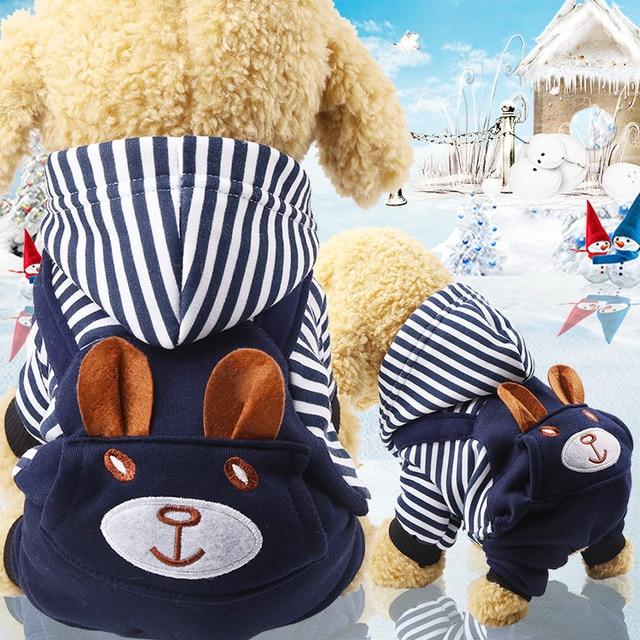 Striped strap pet clothes