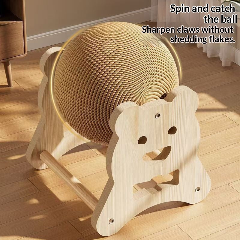 Cat Scratching Ball Roller Vertical Scratching Post Wear-Resistant Toy