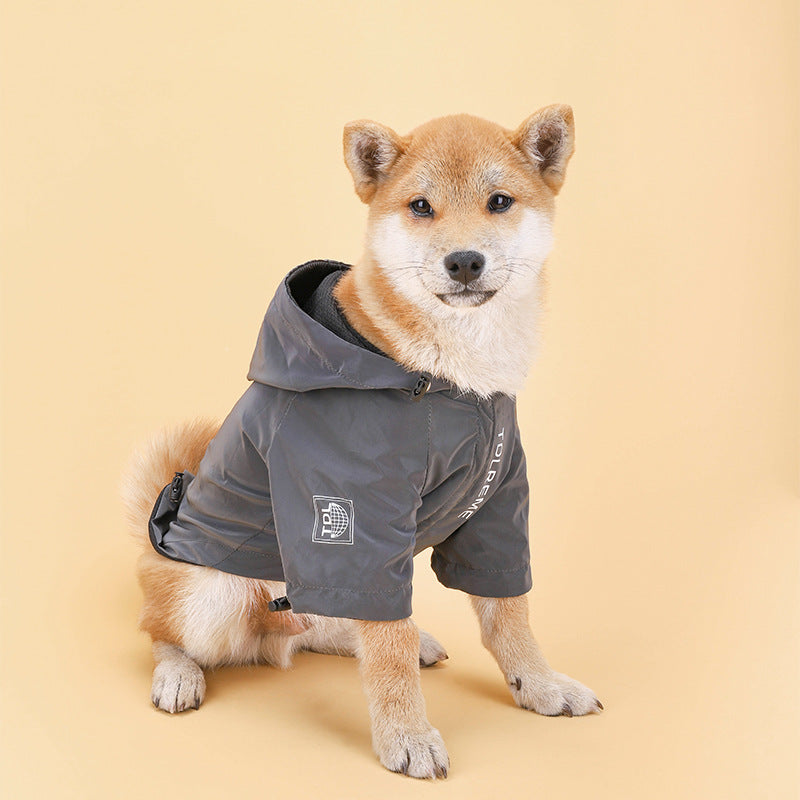 Pet Clothes Rainproof Jacket Rainproof Hooded For Small And Medium Dogs