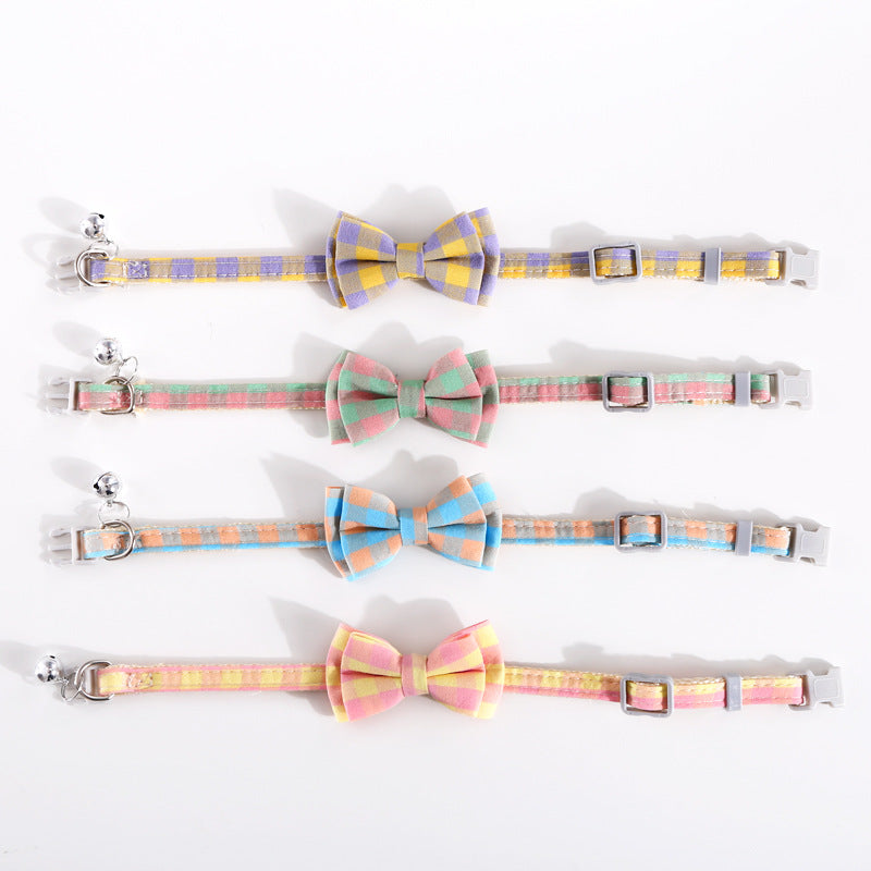 British Double Layer Detachable Bow Collar Adjustable Bell Bow Tie