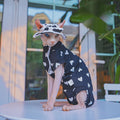 Hairless Cat Pet Ice Silk Cooling Four-Legged Belly-Covering Shirt Short-Sleeve Vest