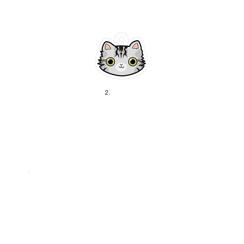 Cat name brand customized identity card bell