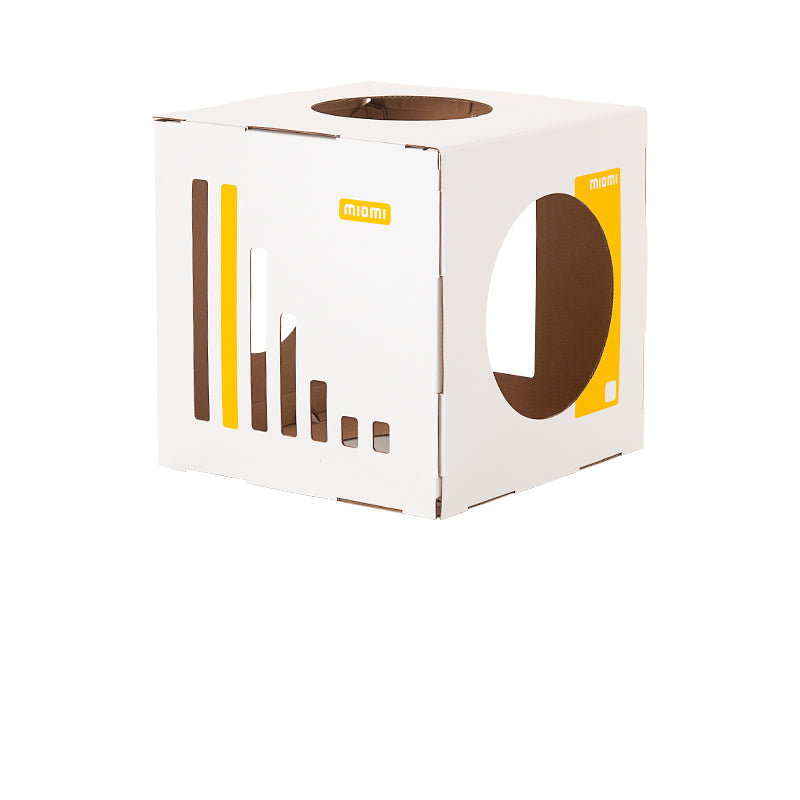 Castle Corrugated Paper Cat House Villa Carton Wear-Resistant Cat Litter