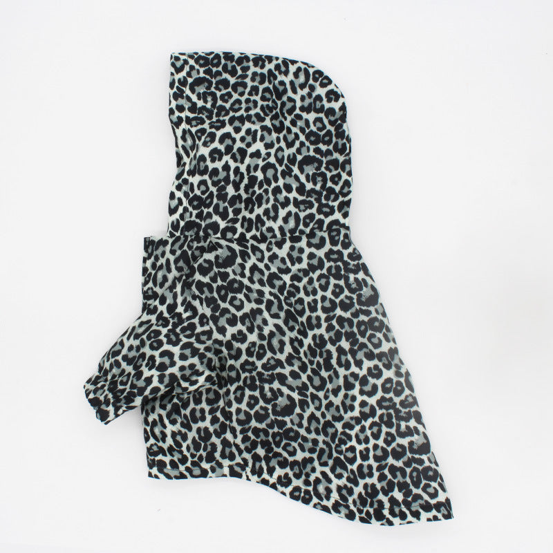 Pet Dog Coat Leopard Print Trench Coat