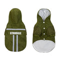 Pet Raincoat With Reflective Strips