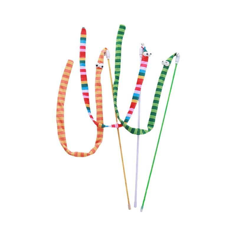 Cat Wands Plush Cat Teaser Toy With Cute Shape And Vivid Color Interactive Cat Toys For Cat And Kitten