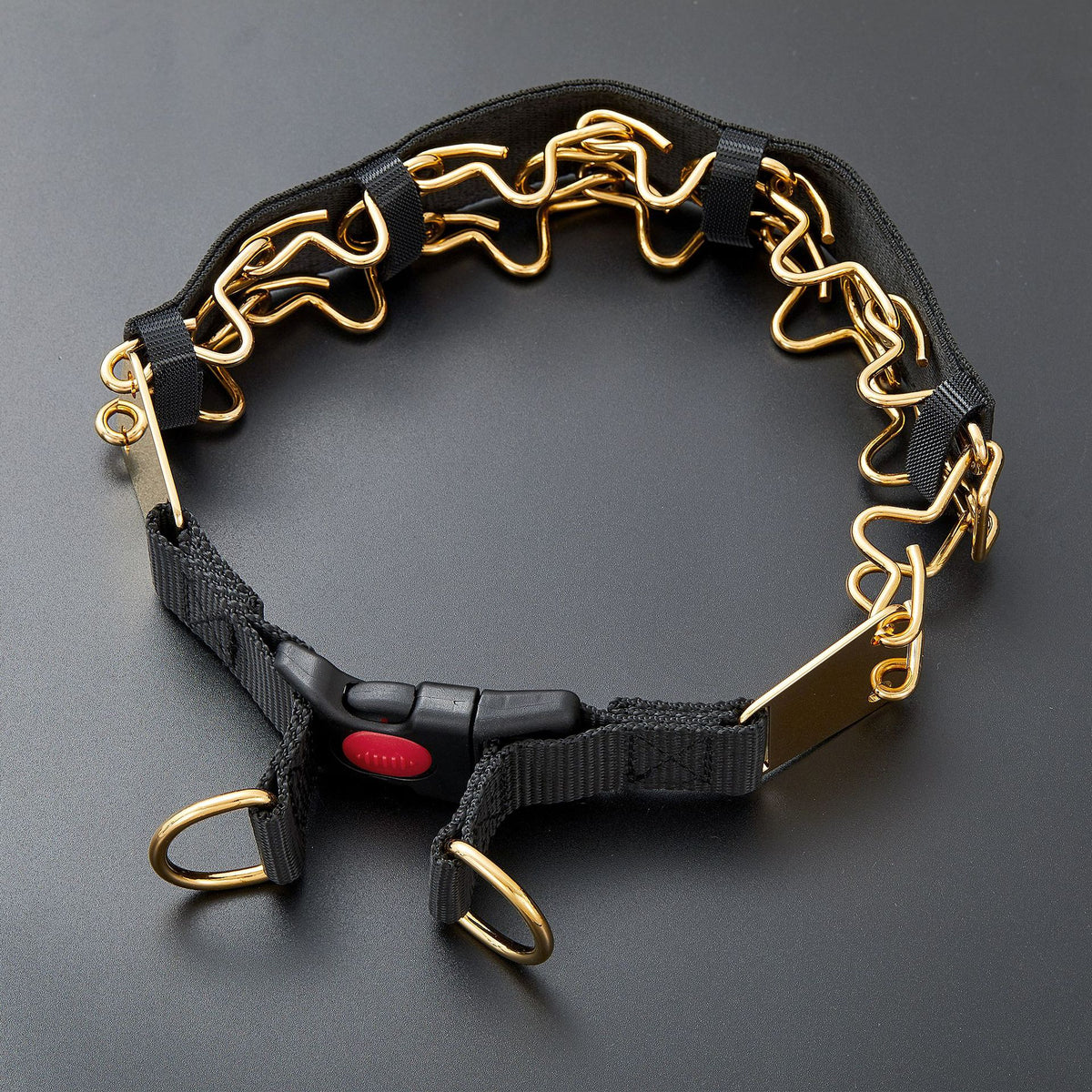 Stainless Steel Pet Black Braided Neck Strap Dog Collar