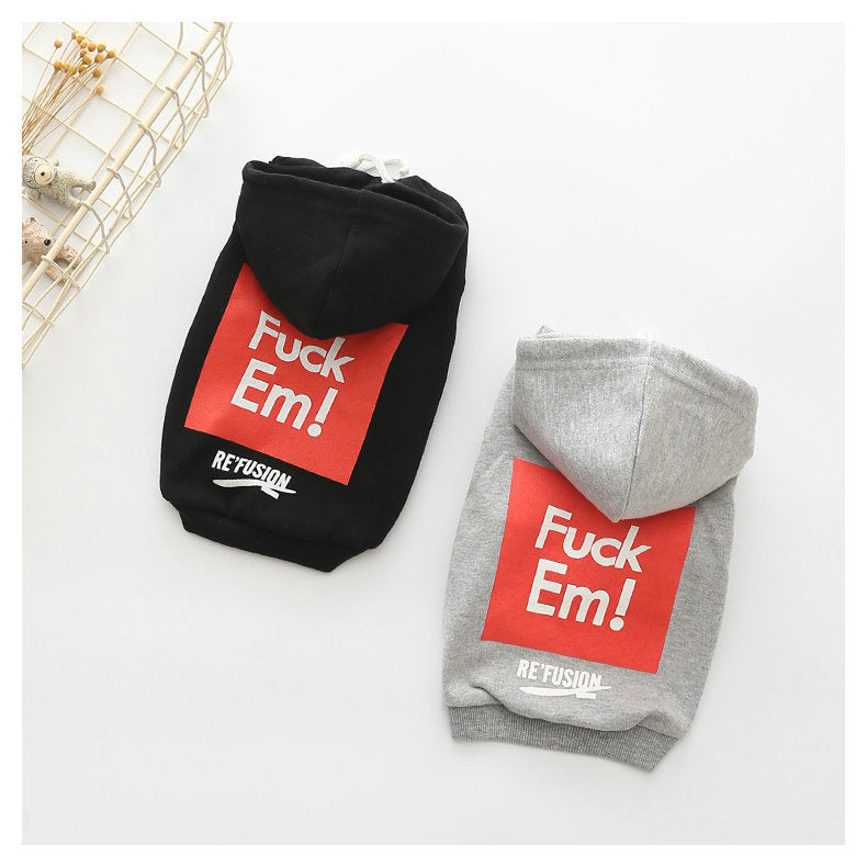 New Wool Pull Frame Alphabet Dog Clothes