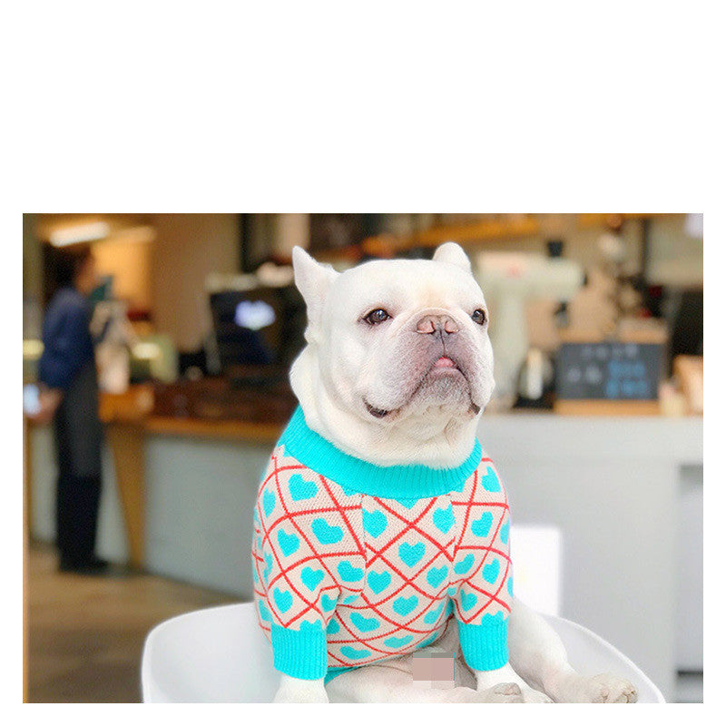 Tide Brand Dog Clothes Law Fighting Winter Clothes Pug Teddy Bichon Schnauzer Shiba Inu Sweater Warm Jacket