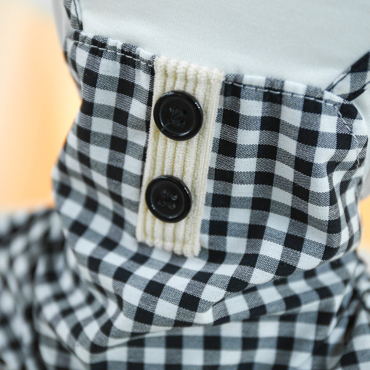 Fashion Personalized Pet Dog Plaid Overalls