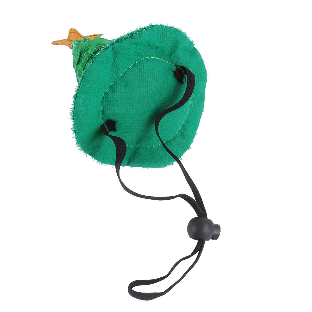 New Pet Christmas Suit, Hat And Triangle Scarf Combination
