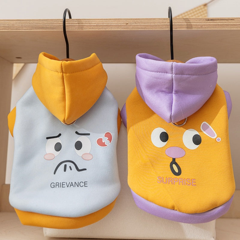 Autumn And Winter Korean Version New Dog Cute Cartoon Little Bear Sportswear Cat Teddy Pet Clothing