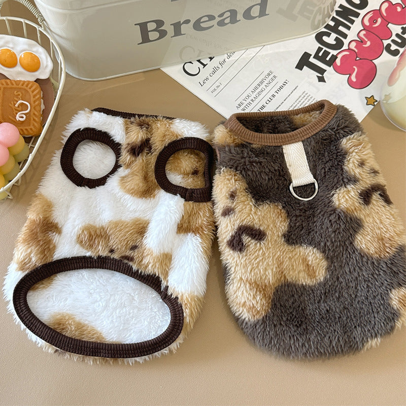 New Winter Clothes Fleece-lined Warm Pet Dog Clothes