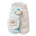 For Autumn And Winter, There Are Thick And Warm Heart-shaped Checkered Pocket Towing Vests, Cotton-padded Clothes, And Two-legged Pet Dog Clothes For