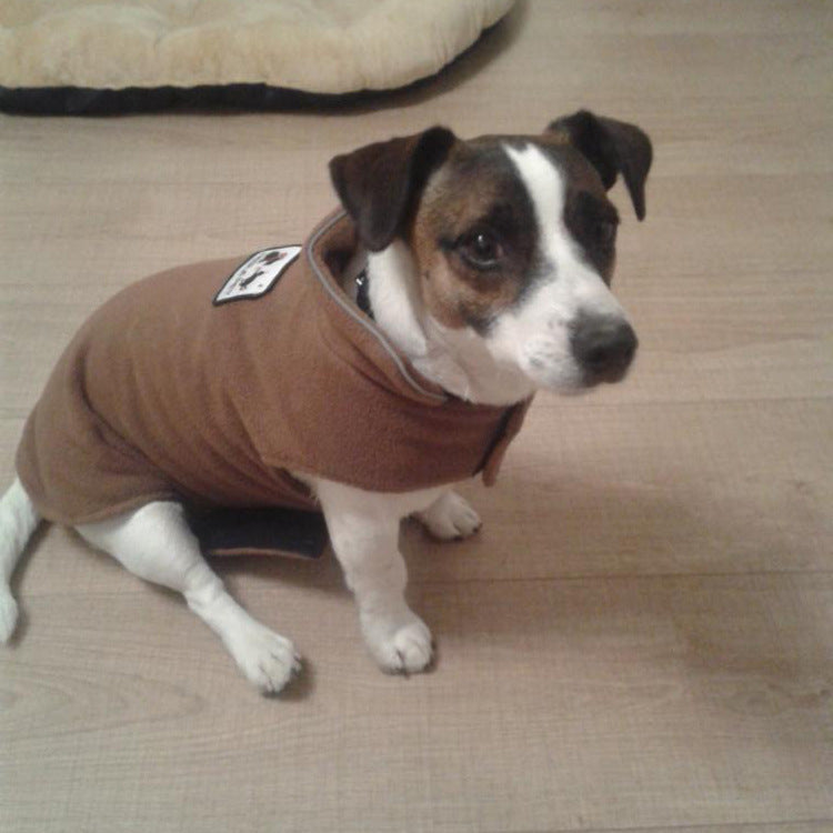 Thickened Warm Pet Autumn And Winter Dog Clothes Pet Polar Fleece Double-sided Vest
