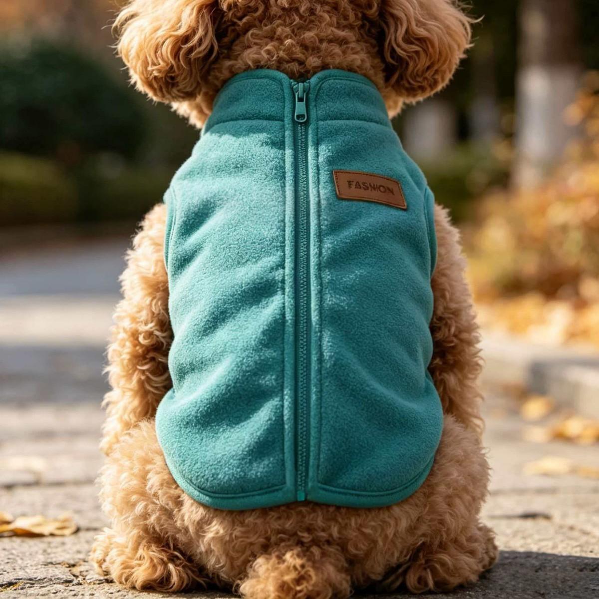 Dog Suede-lined Warm Sleeveless Vest