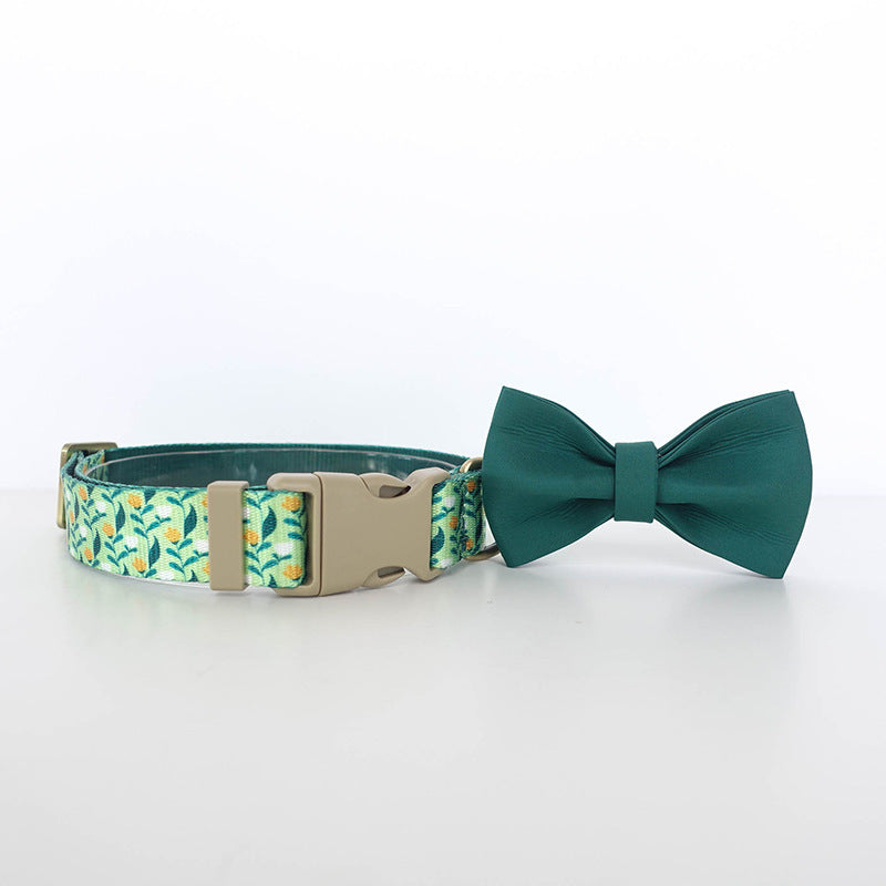 Series Knitted Collar Set With Flowers