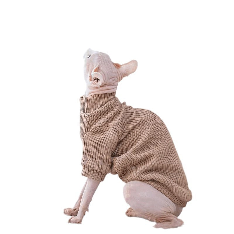 Sphynx Cat Warm Sweater Soft Clothing For Hairless Cats Devon Rex