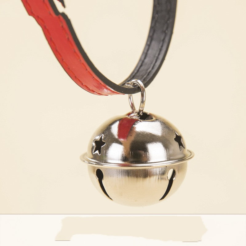 New Pet Claw Print Bone Alloy Bell Collar