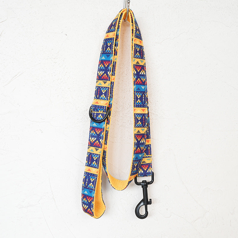 Dog Collar Pet Supplies Leash Set Black Buckle