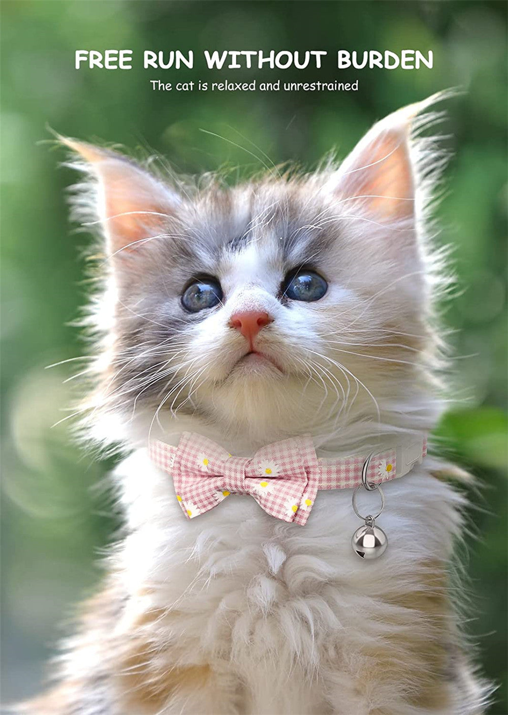 Plaid Printed Bowknot Young Dog Cat Collar