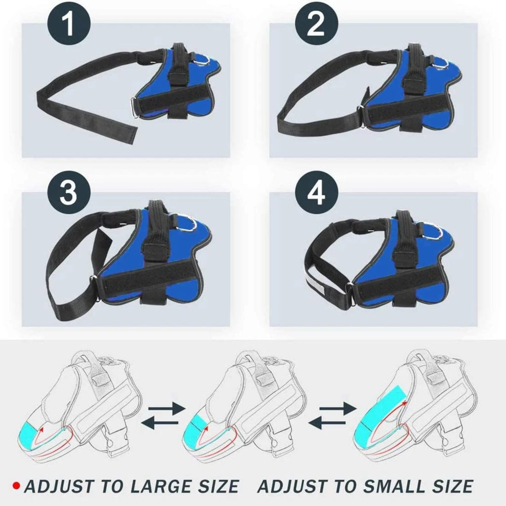Dogshood Harness, Dogshood No Pull Harness, Breathable Reflective Vest With Handle, No MoreTugging Or Choking