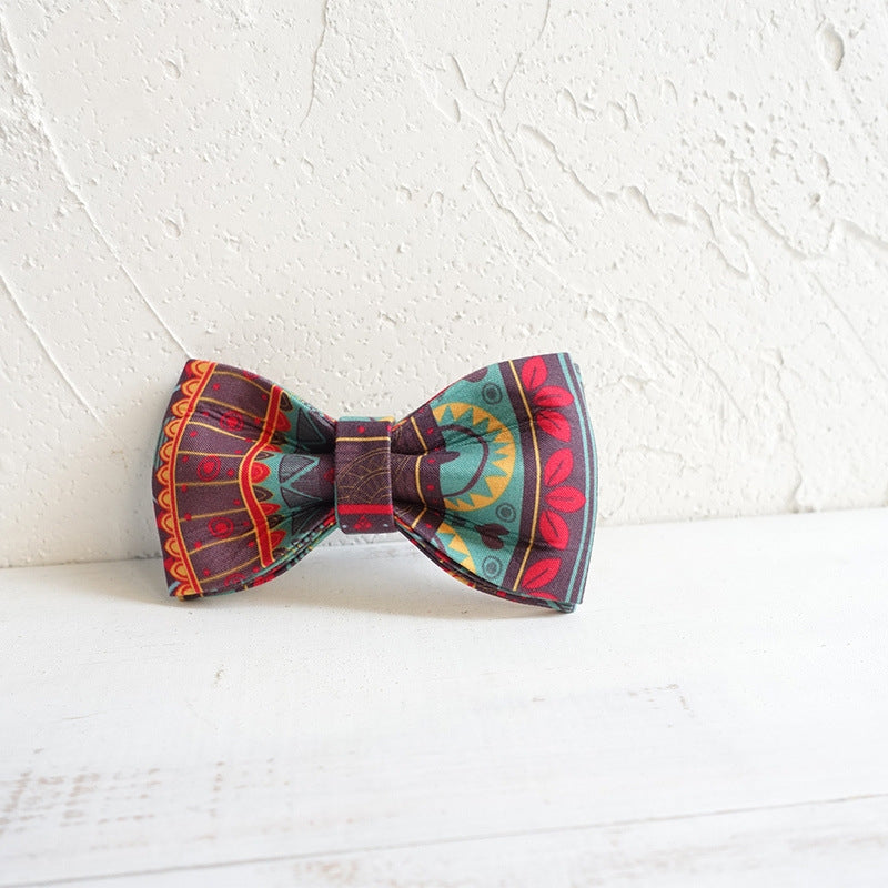 Pet bow tie collar jewelry