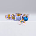 Simple And Cute Cat Rainbow Silent Bell Collar