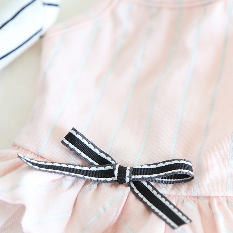 Pet striped dress