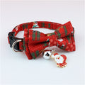Polyester Christmas Series Pet Bow Collar