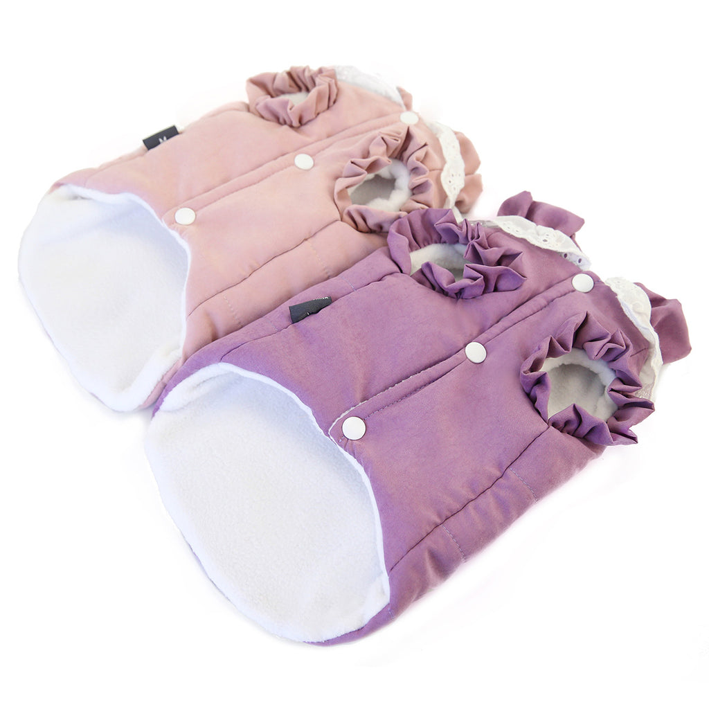 Pet Clothing Winter Supplies Lace Collar Vest