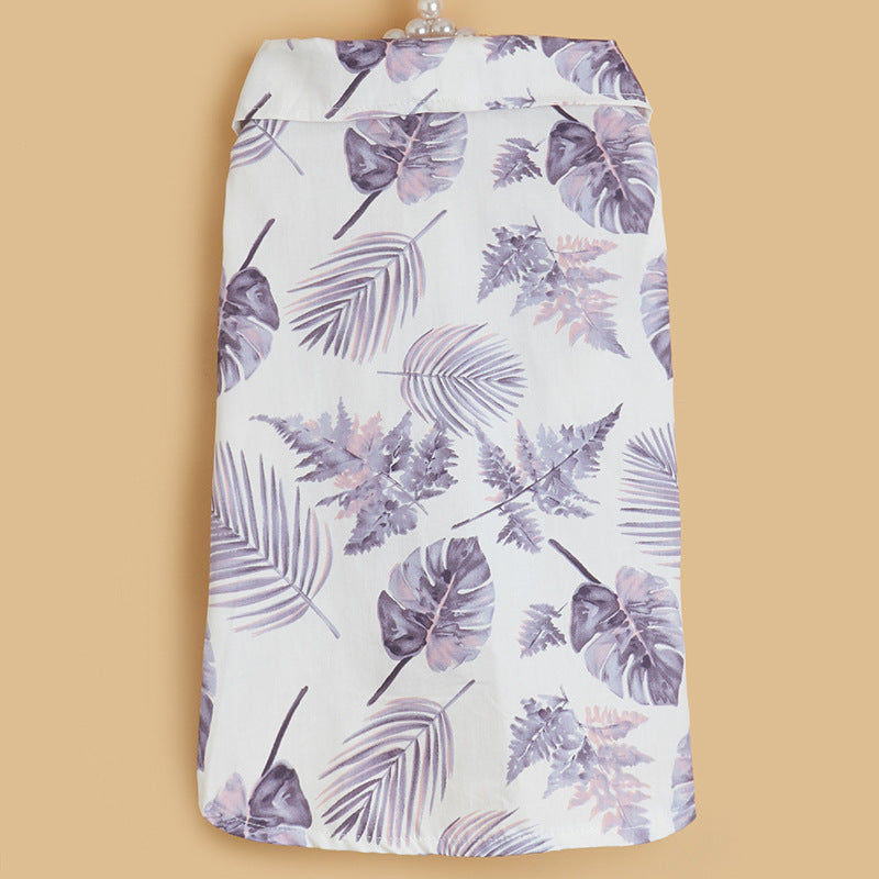 Ins Pet Clothing New Hawaiian Vacation Dog Shirt