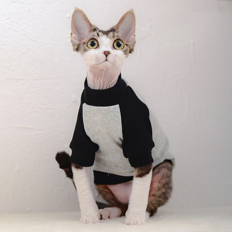 Hairless Cat Patchwork Pet T-Shirt