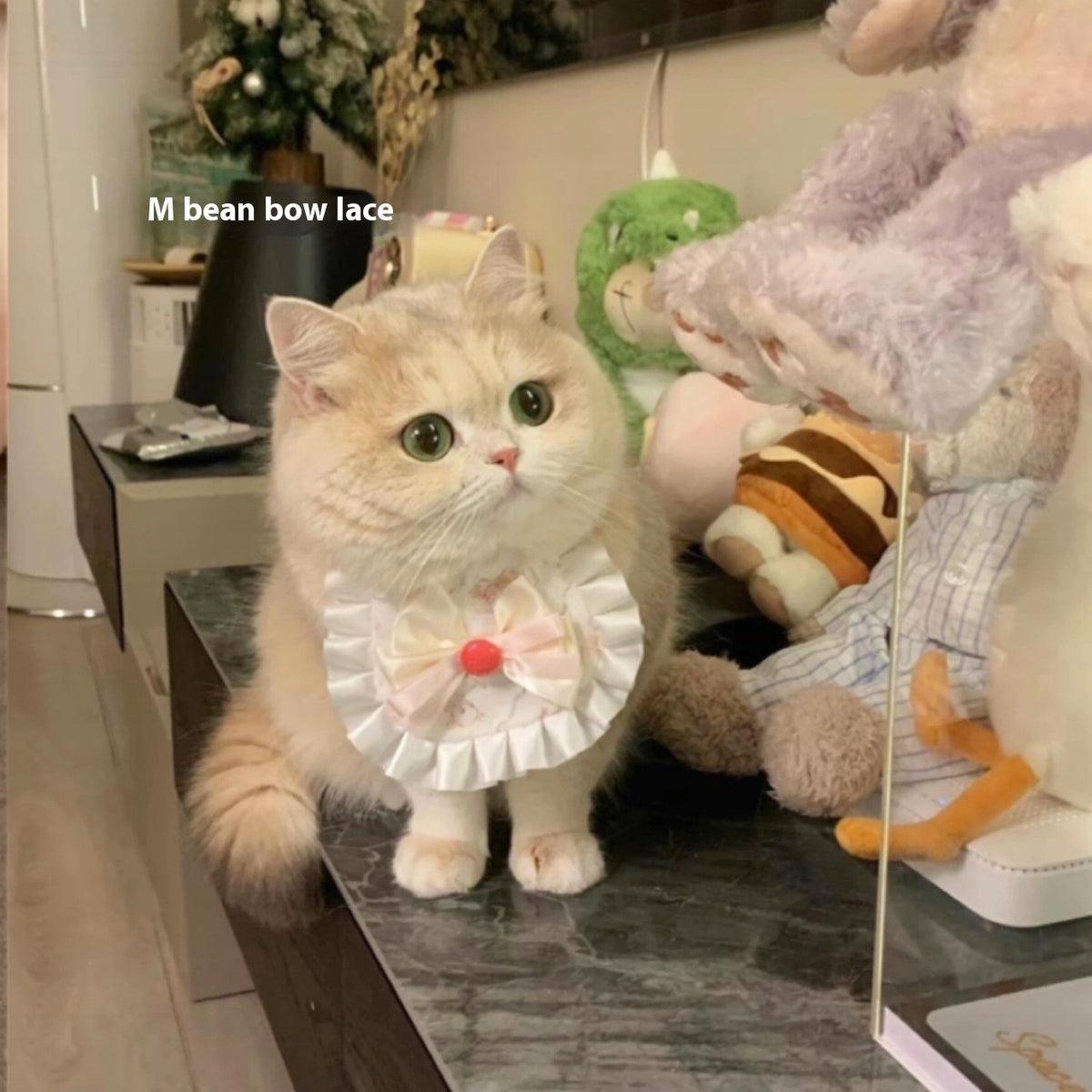 Pet's Saliva Towel Cat Bib Dog Lace Scarf