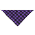 Double Cotton Check Pet Triangle Scarf