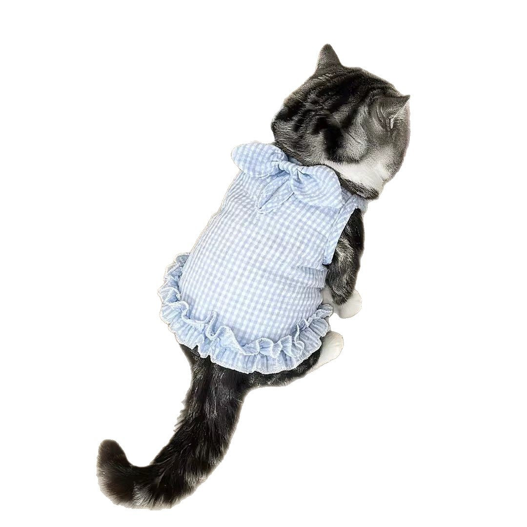 Cat Clothes Summer Thin Stylish Dress