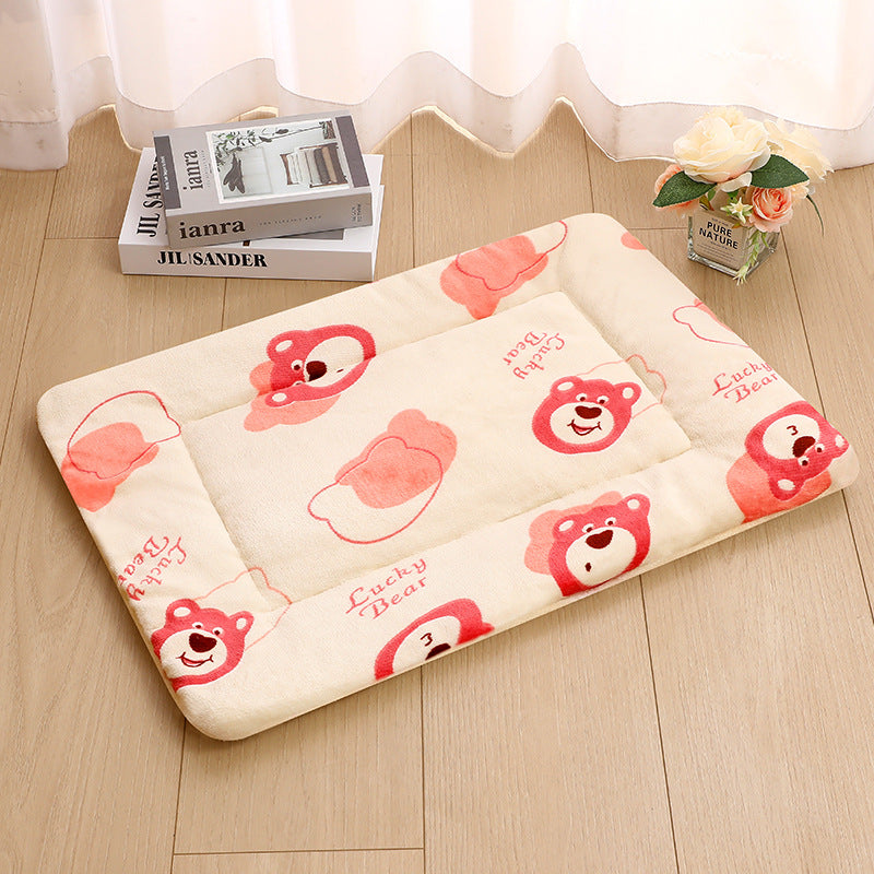 Thick Blanket Pet Bed Warm Sleeping Mat For Pets