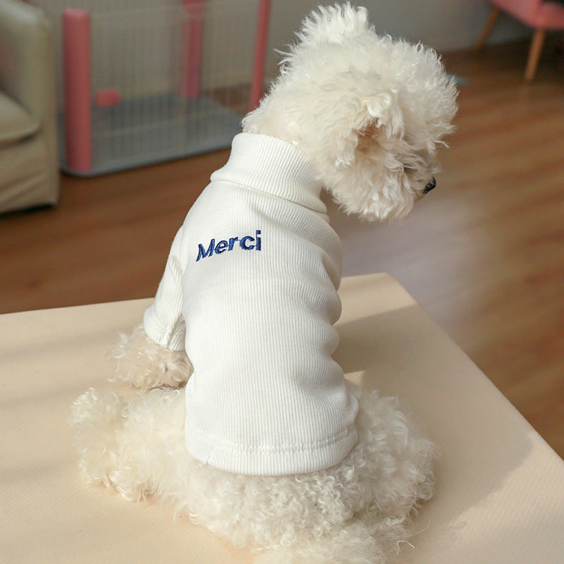 Autumn And Winter Comfortable Home Letter Dog Clothes