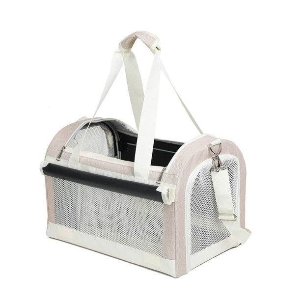Multi Pet Carrier Double Decker 4 Wheel Trolley For Cats And Small Dogs Detachable Carriers Retractable Long Handle