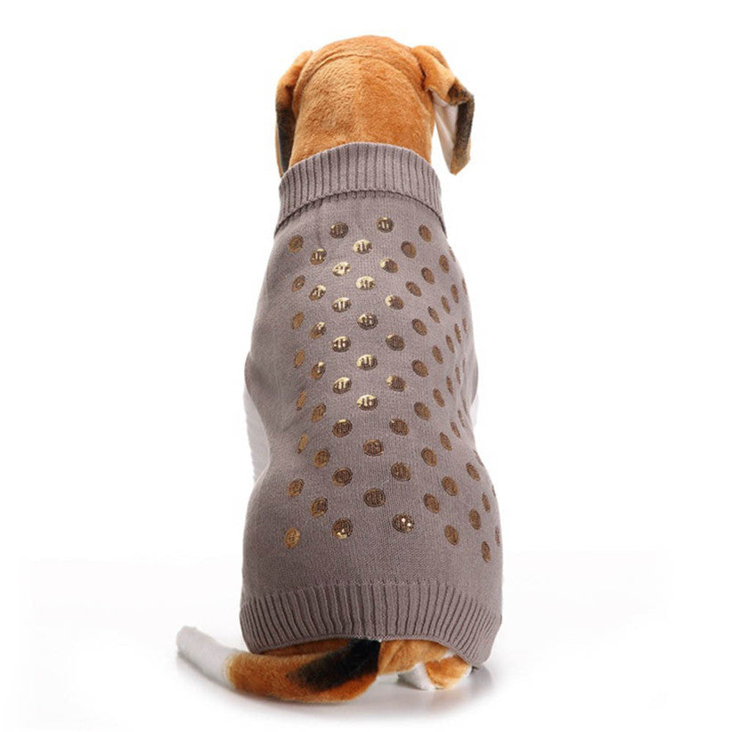 Scale embroidered pet clothes autumn and winter